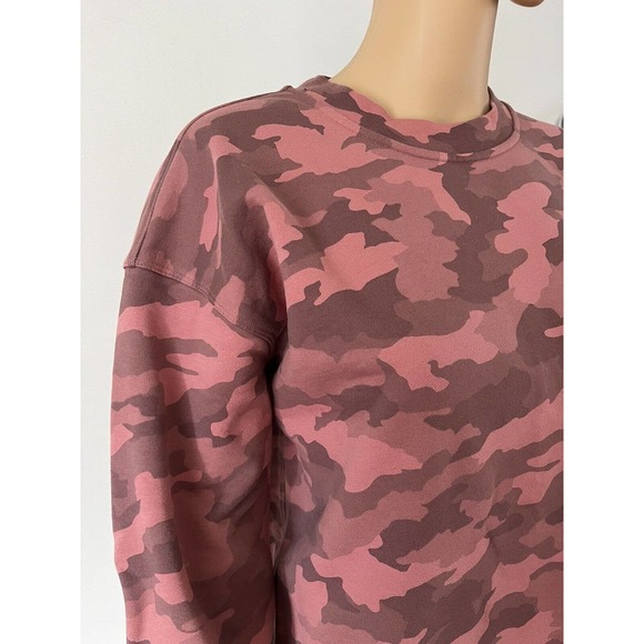 Lululemon Perfectly Oversized Pullover In Pink Camouflage Women’s Size 4 - Picture 7 of 9
